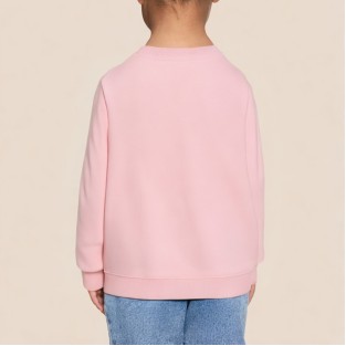 Sweet and cute pink girls' sweatshirt
