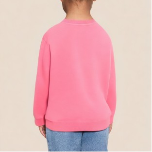 Casual round neck girls' long-sleeved sweatshirt