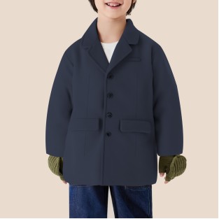 Classic and comfortable long coat for boys