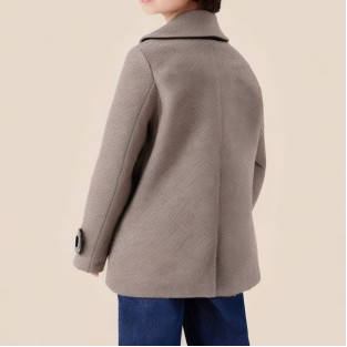 Stylish thickened long coat for boys
