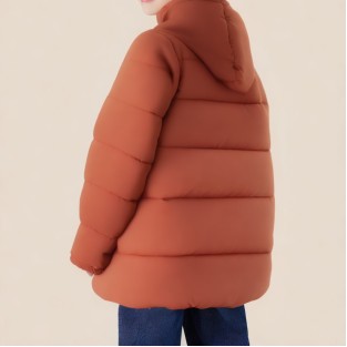 Stylish and warm hooded long coat for boys