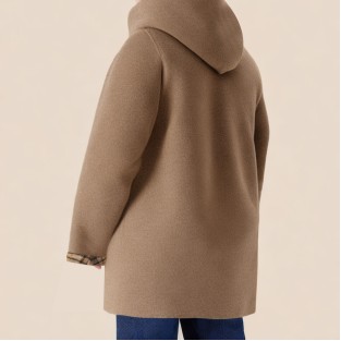 Unique hooded reversible long coat for boys