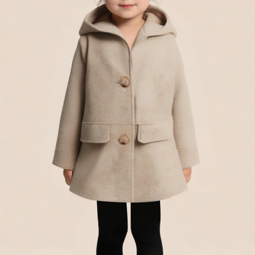 Autumn warm loose-fitting coat for girls