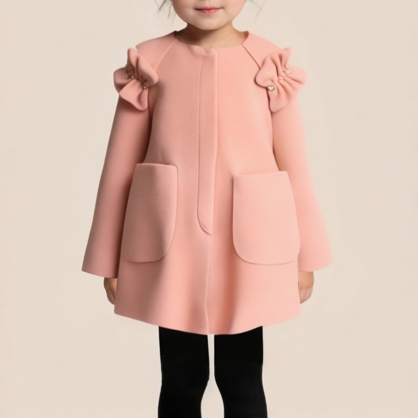 High-quality pink winter coat for girls