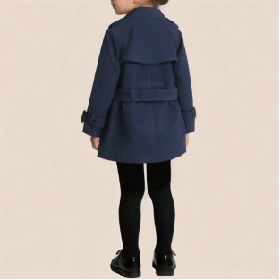 Autumn double-breasted lapel coat for girls