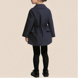 Casual ruffled comfortable girls' coat