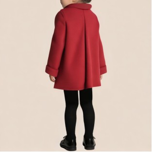 Thick wool coat for girls in winter