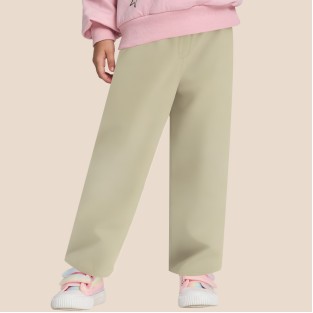 Beige comfortable loose girls' pants