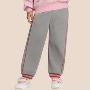 Gray comfortable girls' sweatpants