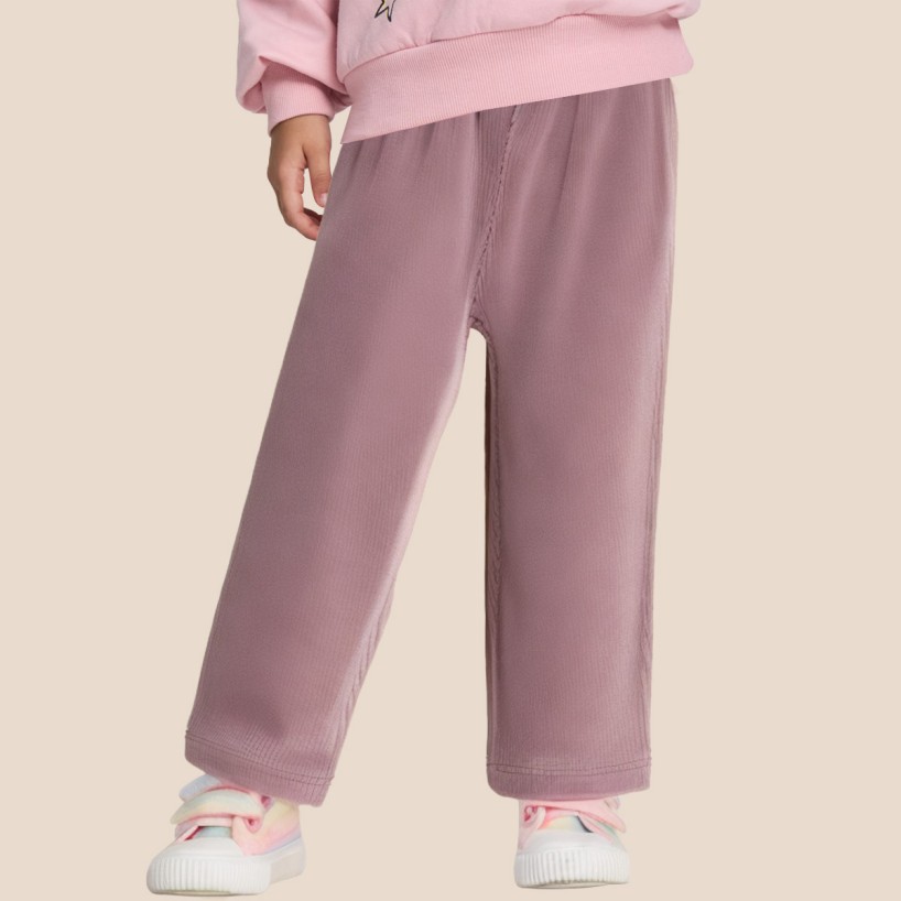 Simple and comfortable textile girls' pants