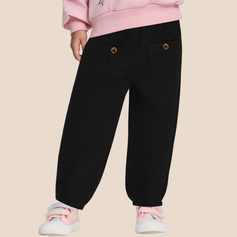 Comfortable and stylish girls' textile pants