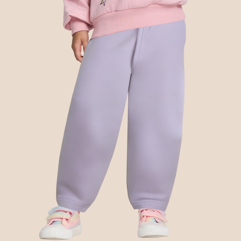 Purple casual and comfortable girls' pants