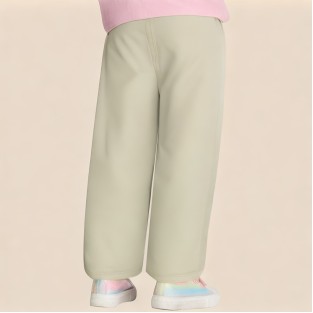 Beige comfortable loose girls' pants