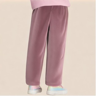 Simple and comfortable textile girls' pants