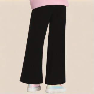 Comfortable girls' flared textile pants
