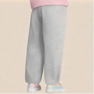 Gray comfortable and stylish girls' sports pants