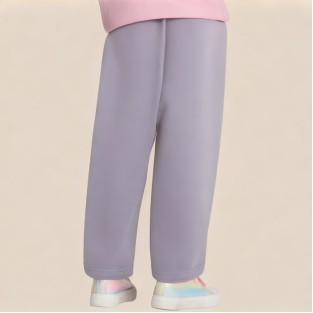 Purple casual and comfortable girls' pants