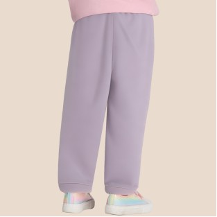 Simple purple comfortable girls' pants
