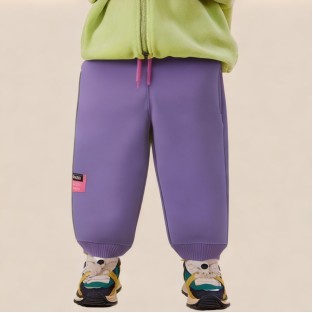 Purple fashionable boys' athletic pants