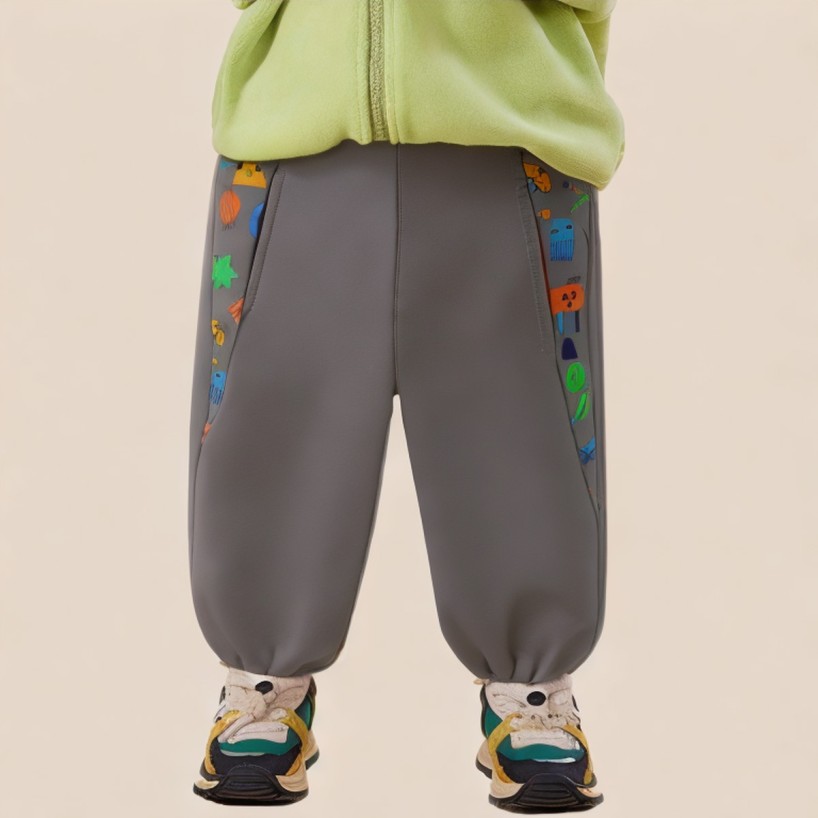 Cartoon print comfortable boys' pants