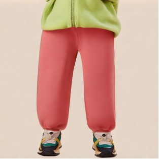 Red simple and comfortable boys' trousers