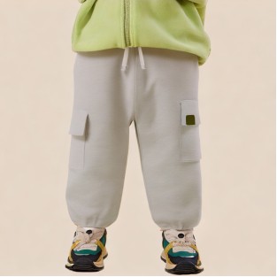 Grey cargo pocket boys' sweatpants