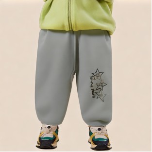 Grey pure cotton soft boys' sports pants