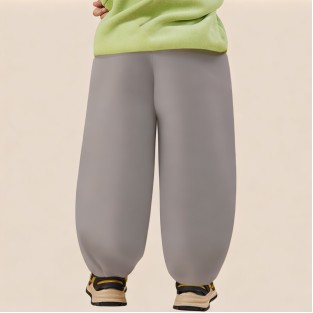 Gray comfortable boys' athletic pants